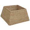 vidaXL Guler pentru Pomul de Crăciun Pătrat Maro 50 x 50 x 25 cm