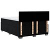 vidaXL Pat box spring cu saltea, negru, 140x200 cm, catifea