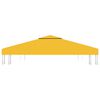 vidaXL Acoperiș de pavilion, 2 niveluri, galben, 3x3 m, 310 g/m²