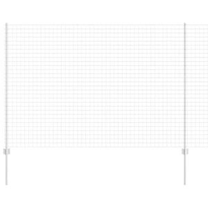 vidaXL Gard European cu St&acirc;lp 10 x 1,5 m Oțel Galvanizat Argintiu