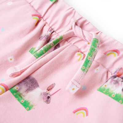 Pantaloni scurți pentru copii cu șnur roz deschis 92