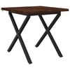 vidaXL 60 x 55 x 75 cm Lemn Solid de Acacia Alb și negru