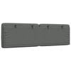 vidaXL Pernă pentru tăblie de pat, gri &icirc;nchis, 140 cm, material textil