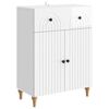 vidaXL Bufet Alb foarte lucios 66 x 34,5 x 90 cm Lemn prelucrat