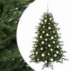 vidaXL Brad de Crăciun artificial cu glob 150 cm 150 LED-uri Alb cald