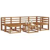 vidaXL Set de canapele de exterior 7 pcs natural Lemn Solid de Acacia
