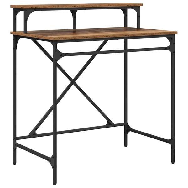 vidaXL Birou Lemn Vechi 80 x 50 x 90 cm Lemn compozit