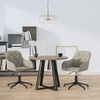 vidaXL Scaune rotative de bucătărie, 2 buc., gri deschis, catifea