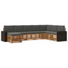 vidaXL Set de canapele de exterior 8 buc. Natural și Antracit