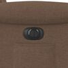 vidaXL Fotoliu rabatabil electric, maro, material textil