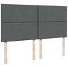 vidaXL Cadru pat otoman cu saltea țesătură gri &icirc;nchis 180x200 cm
