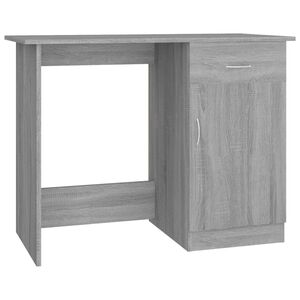 vidaXL Birou, gri sonoma, 100x50x76 cm, lemn prelucrat