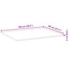 vidaXL Blat de birou netratat, 100x80x2 cm, lemn masiv de acacia