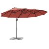 vidaXL Parasol cu braț cantilever pentru grădină Terracota