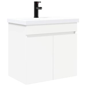 vidaXL Unitate de baie cu robinet Alb 61 x 40 x 74,5 cm