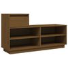 vidaXL Pantofar, maro miere, 110x34x61 cm, lemn masiv de pin