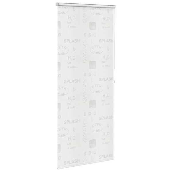 vidaXL Roletă perdea de duș 100x240 cm Imprimeu Splash