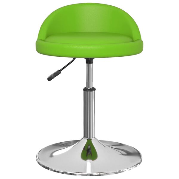 vidaXL Scaune de bucătărie pivotante, 2 buc. verde, piele artificială