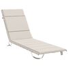 vidaXL Perna pentru Șezlong GEMERT 100% Polyester Alb 200 x 60 x 3 cm