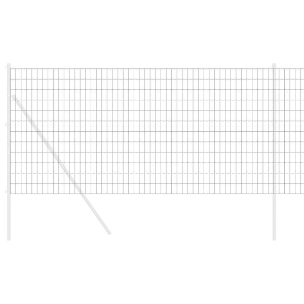 vidaXL Gard Euro Gri 1.4 x 10 m Fier acoperit cu PVC