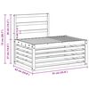 vidaXL Set de canapele de exterior 2 Bucată natural 182,5 x 63 x 73 cm