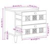 vidaXL Dulap de noapte Maro 40 x 33 x 46 cm Lemn de mango solid