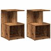 vidaXL Noptiere 2 buc Lemn vechi 35x35x55 cm Lemn de prelucrare