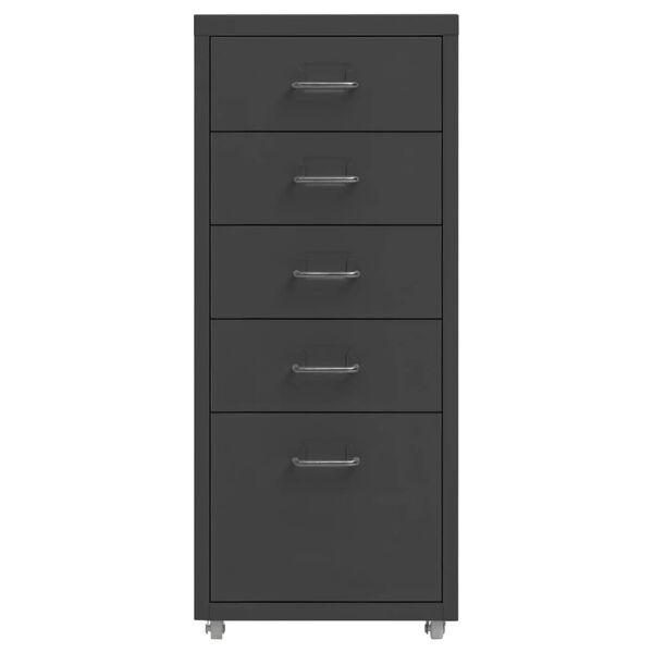 vidaXL Fișet mobil, antracit, 28x41x69 cm, metal