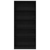 vidaXL Bibliotecă Stejar negru 80x24x176 cm Lemn prelucrat