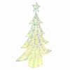 vidaXL Brad de Crăciun 120 LED-uri Alb cald 120,5 cm PET