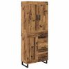 vidaXL Bufet 2 buc. Lemn vechi 69,5 x 34 x 180 cm