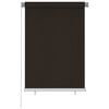 vidaXL Jaluzea tip rulou de exterior, maro, 105 (l) x 140 (&icirc;) cm, HDPE