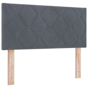 vidaXL Tăblie cap cu headboard Gri închis 90 cm Catifea