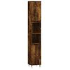 vidaXL Dulap de baie, stejar afumat, 30x30x190 cm, lemn prelucrat