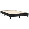 vidaXL Pat box spring cu saltea, negru, 120x200 cm, catifea