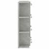 vidaXL Dulap cu oglindă și LED, gri beton, 70x16,5x60 cm