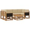 vidaXL Set de canapele de exterior 5 buc. natural