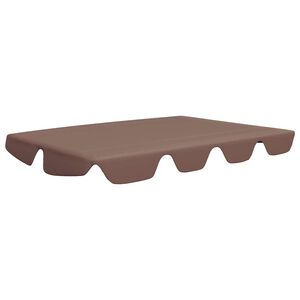vidaXL Copertină de rezervă leagăn grădină, maro, 150/130x105/70 cm