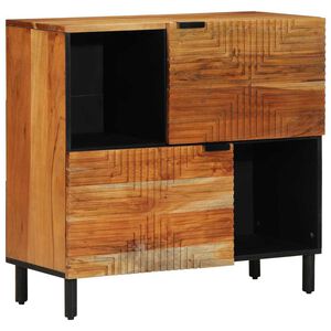 vidaXL Bufet cu raft cu ușă Maro 80 x 33 x 75 cm Lemn de mango solid