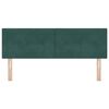 vidaXL Tăblie cap cu headboard Verde închis 160 cm Piele artificială