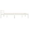 vidaXL Cadru de pat, alb, 140 x 200 cm, lemn masiv de pin