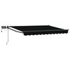 vidaXL Marchiză retractabilă manuală cu led-uri 3,5 x 2,5 m