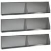 vidaXL Zid de sprijin 6 buc. 100 x 12 x 30 cm Oțel Galvanizat Argintiu