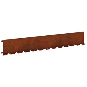 vidaXL Margine pentru gazon 20 pcs 102 x 15 x 4 cm Oțel Ruginit