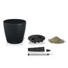 LECHUZA Jardinieră CLASSICO Color 18 ALL-IN-ONE, negru