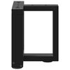 vidaXL Picioare pentru măsuță de cafea &icirc;n formă de T, 2 buc., negru, 30x25x(30-31) cm, oțel