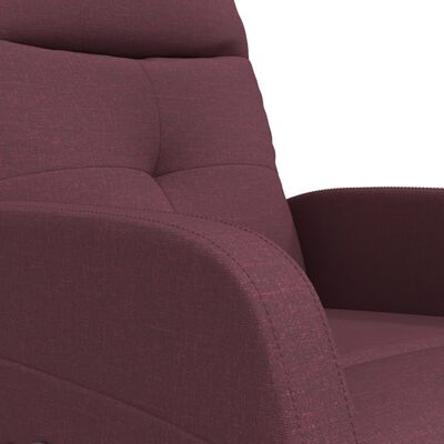 vidaXL Fotoliu electric de masaj, violet, material textil