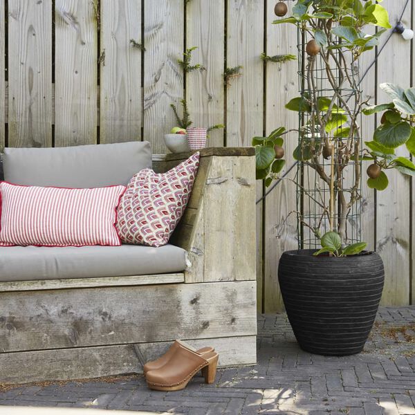 Capi Vas de plante Nature Row, negru, 42x38 cm, conic, KBLRO362