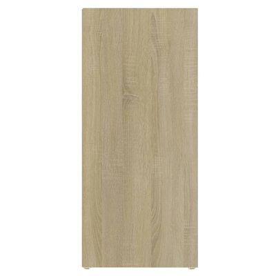 vidaXL Dulap lateral, alb și stejar Sonoma, 97x32x72 cm ,PAL