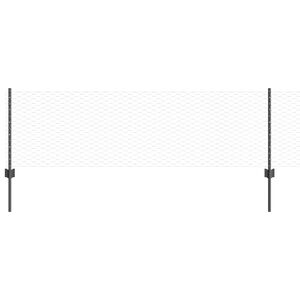 vidaXL Gard hexagonal cu st&acirc;lp 25 x 0,6 m Oțel cu strat de PVC Gri